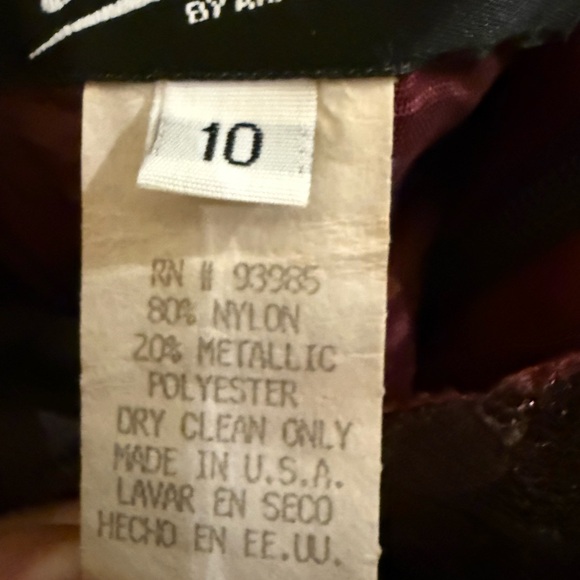 Elegant Brown Lace Dress by Donna - Picture 5 of 5